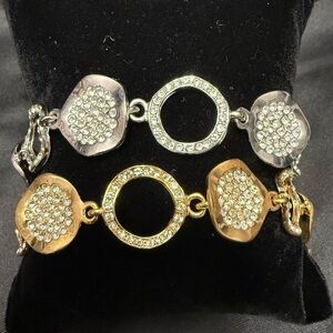 Elegant Gold or Silver Crystal Bracelets